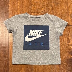 Nike Kids Gray and Blue Logo Tee size 12 months